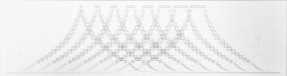 Channa Horwitz, Rhythm in Time and Space, 1974