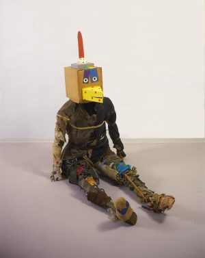 David Finn, Masked Figure (Toy Bird), 1985