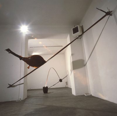 Gilberto Zorio, Installation view, 1981.Photo credit: Giovanni Ricci