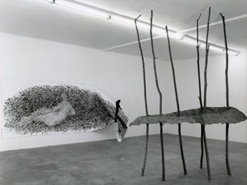 Giuseppe Penone, Installation view, 1982. Photo credit: Salvatore Licitra