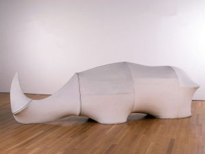 Pino Pascali, Decapitazione del rinoceronte, 1966