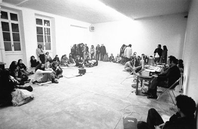 Sonic Arts Union, Performance, 1976. Photo credit: Roberto Masotti